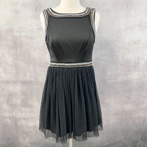 Love‎ Rein Fit Flare Dress Juniors 7 Whimsigoth Fairy Grunge Retro Bling Beaded